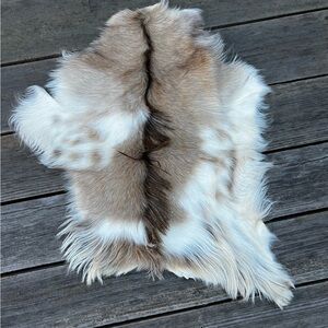 Natural Brown & Cream Fur Pelt